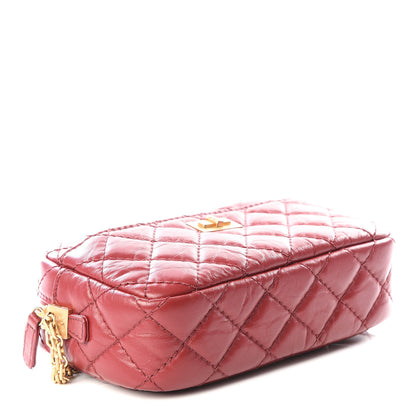 Chanel Aged Calfskin Quilted Mini Reissue Camera Case Red 3 of 9
