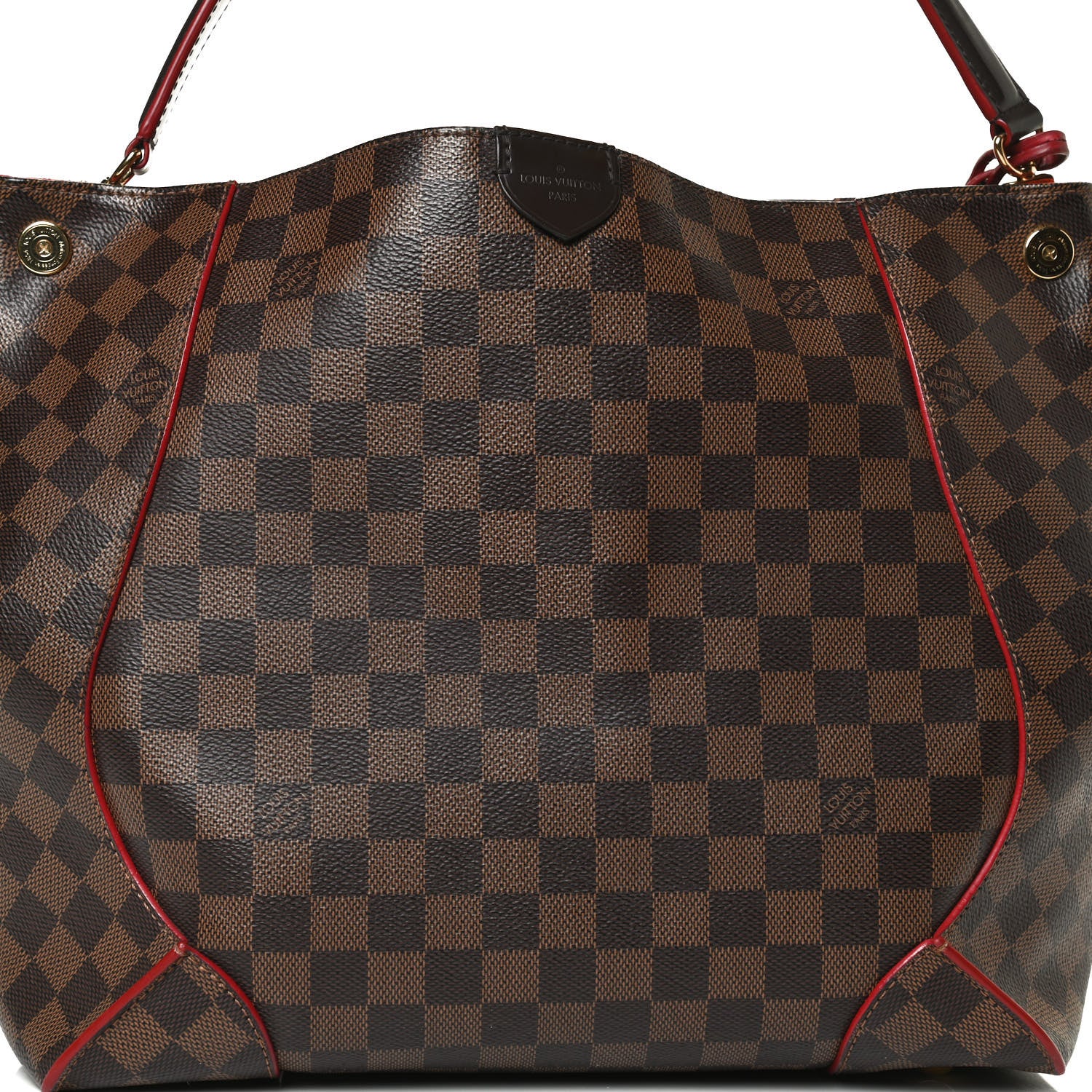 Louis Vuitton Damier Ebene Caissa Hobo Cherry 8 of 13