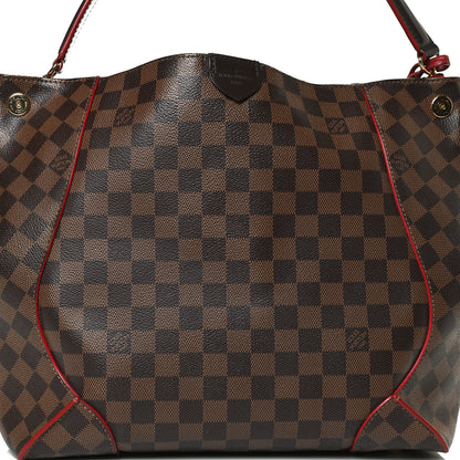 Louis Vuitton Damier Ebene Caissa Hobo Cherry 8 of 13