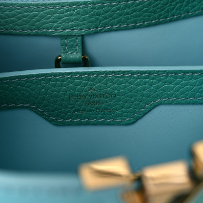 Louis Vuitton Taurillon Capucines BB Green Blue 5 of 7