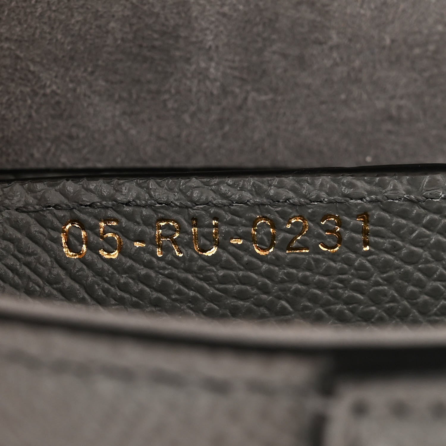 Christian Dior Grained Calfskin Saddle Bag Grey 7 of 10