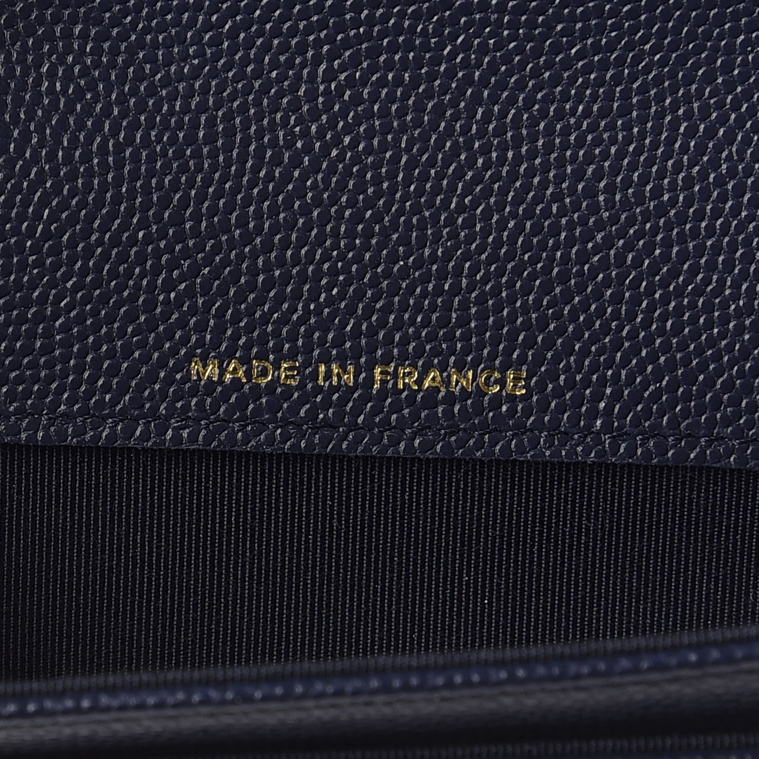 Chanel Caviar Quilted Flap Card Holder Wallet Navy Blue 7 of 8