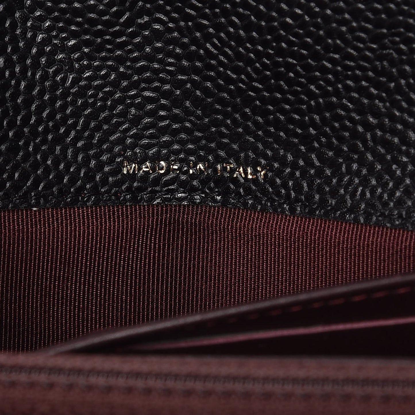 Caviar Quilted Large Gusset Flap Wallet Black