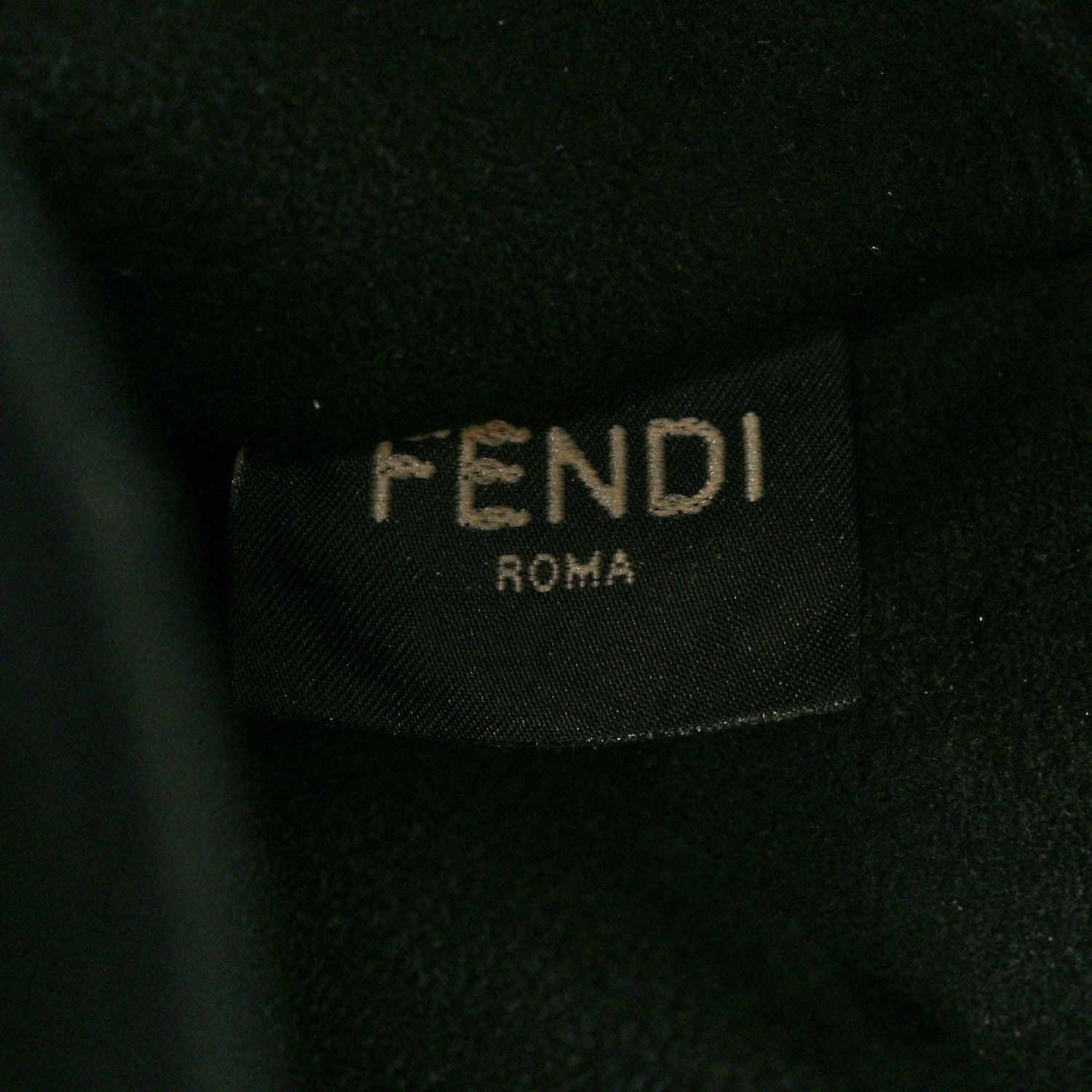 Fendi Vitello Grace Light Logo Fendi Pack Flat Shopping Tote Black 5 of 13