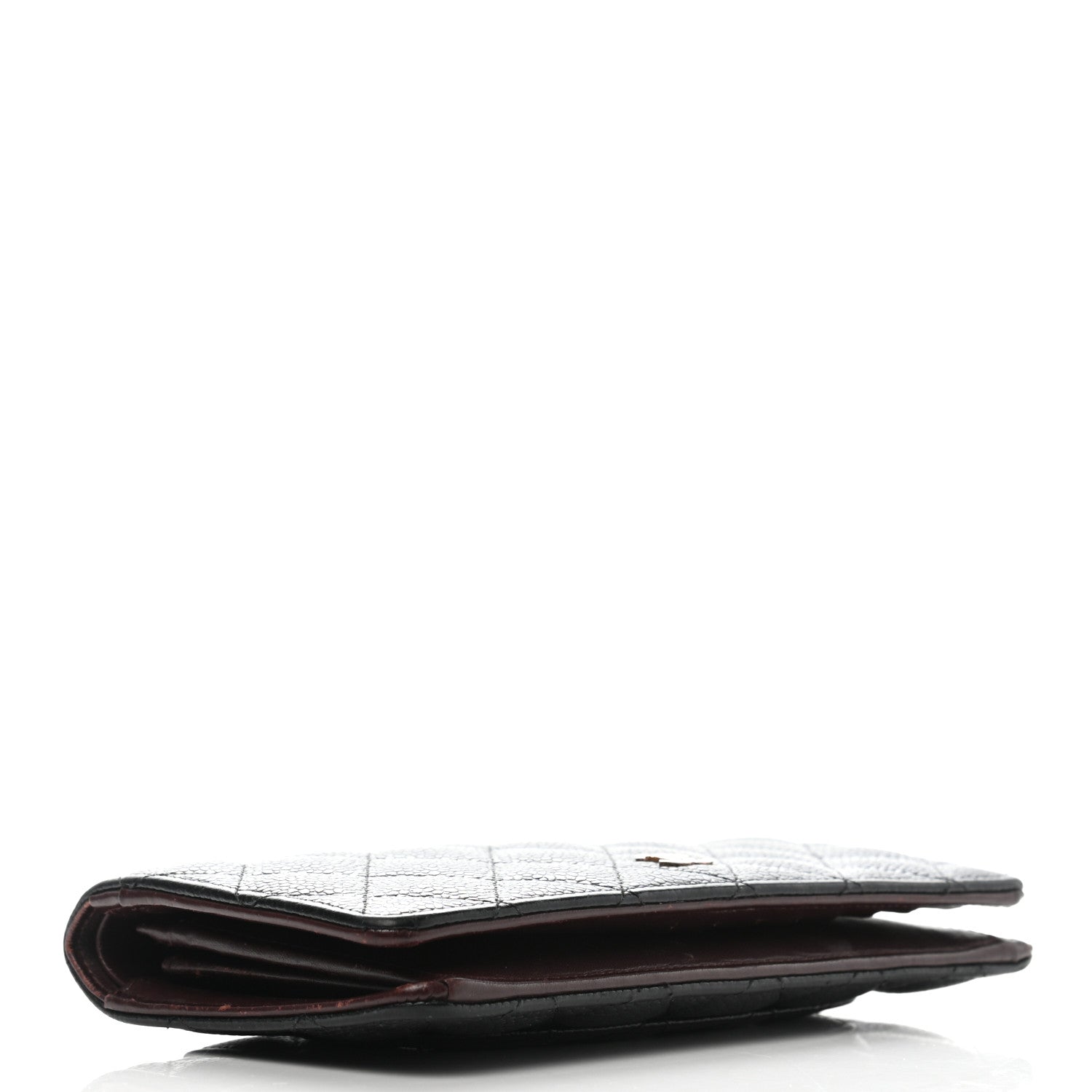 Chanel Caviar Quilted Yen Wallet Black 4 of 16