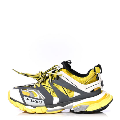 Balenciaga Mesh Nylon Womens Track Sneakers 39 Jaune Black White 1 of 19