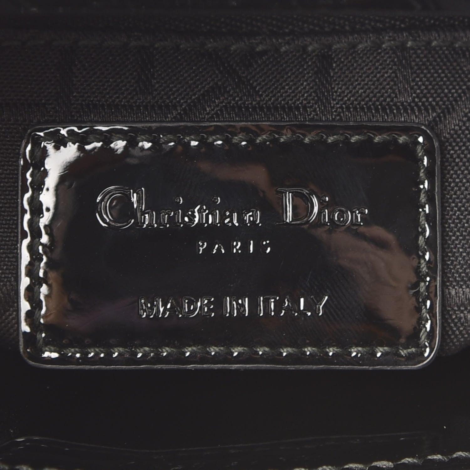 Christian Dior Patent Cannage Mini Lady Dior Black 8 of 9