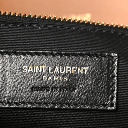 Saint Laurent Suede Monogram Medium Niki Chain Satchel Cinnamon 6 of 10