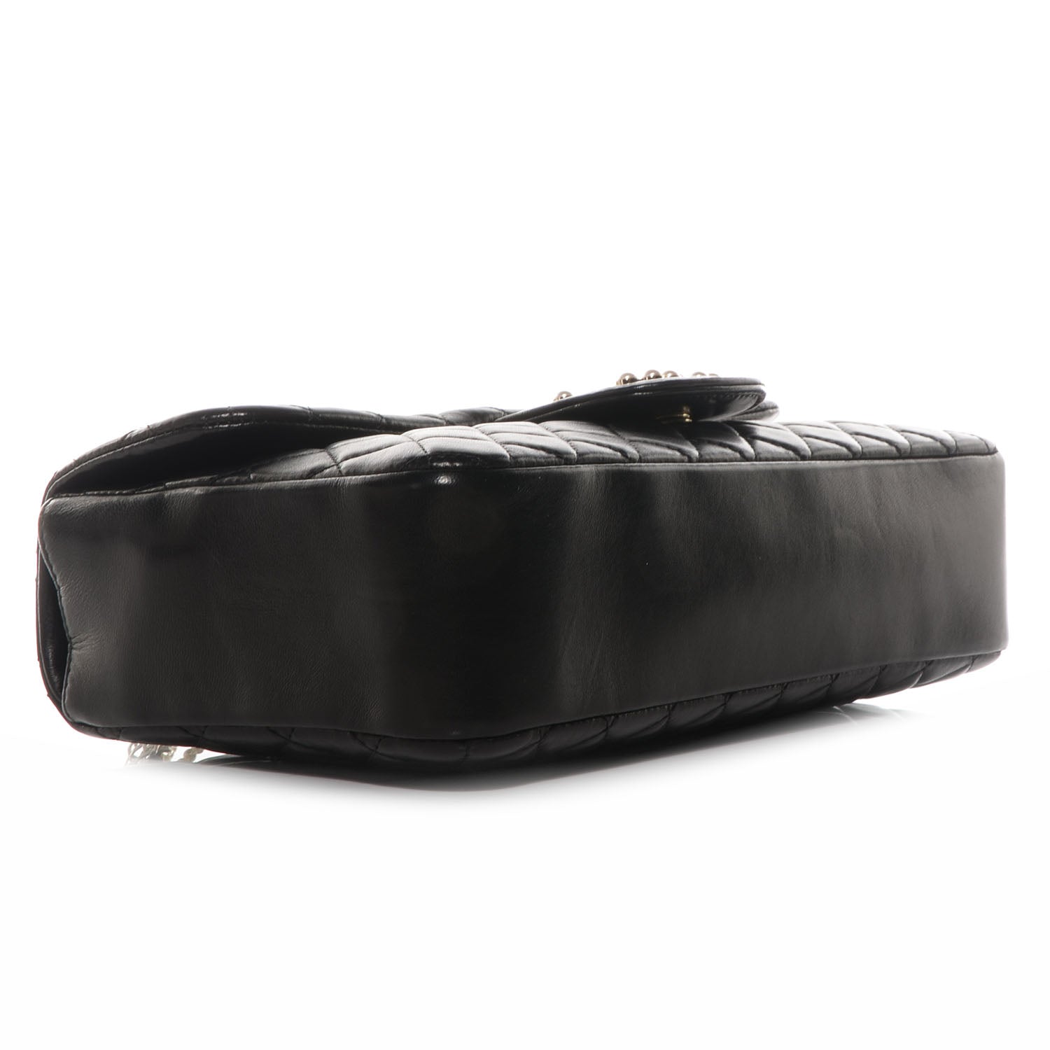 Chanel Lambskin Medium Westminster Pearl Flap Black 4 of 8