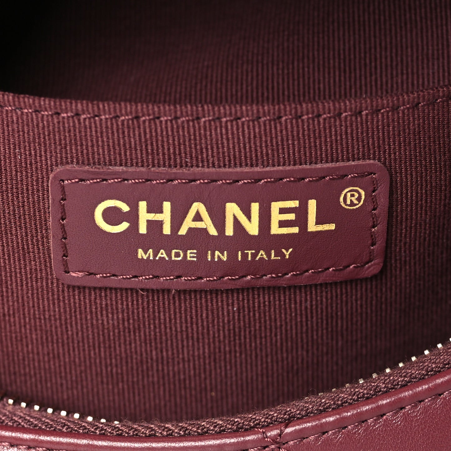 Lambskin Quilted Hobo Burgundy