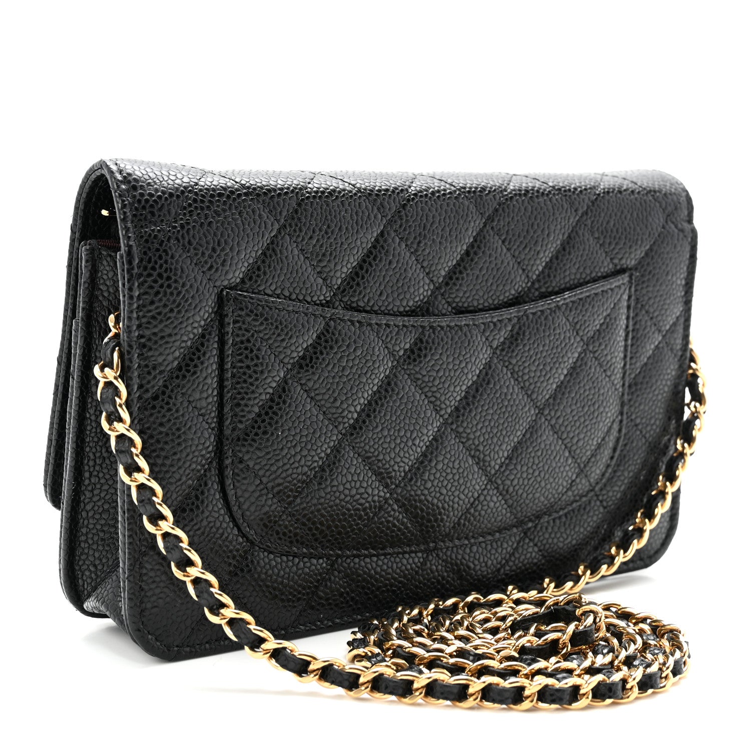 Chanel Caviar Quilted Wallet On Chain WOC Black 3 of 11