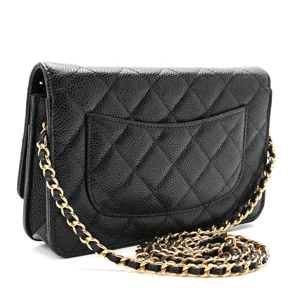 Chanel Caviar Quilted Wallet On Chain WOC Black 3 of 11