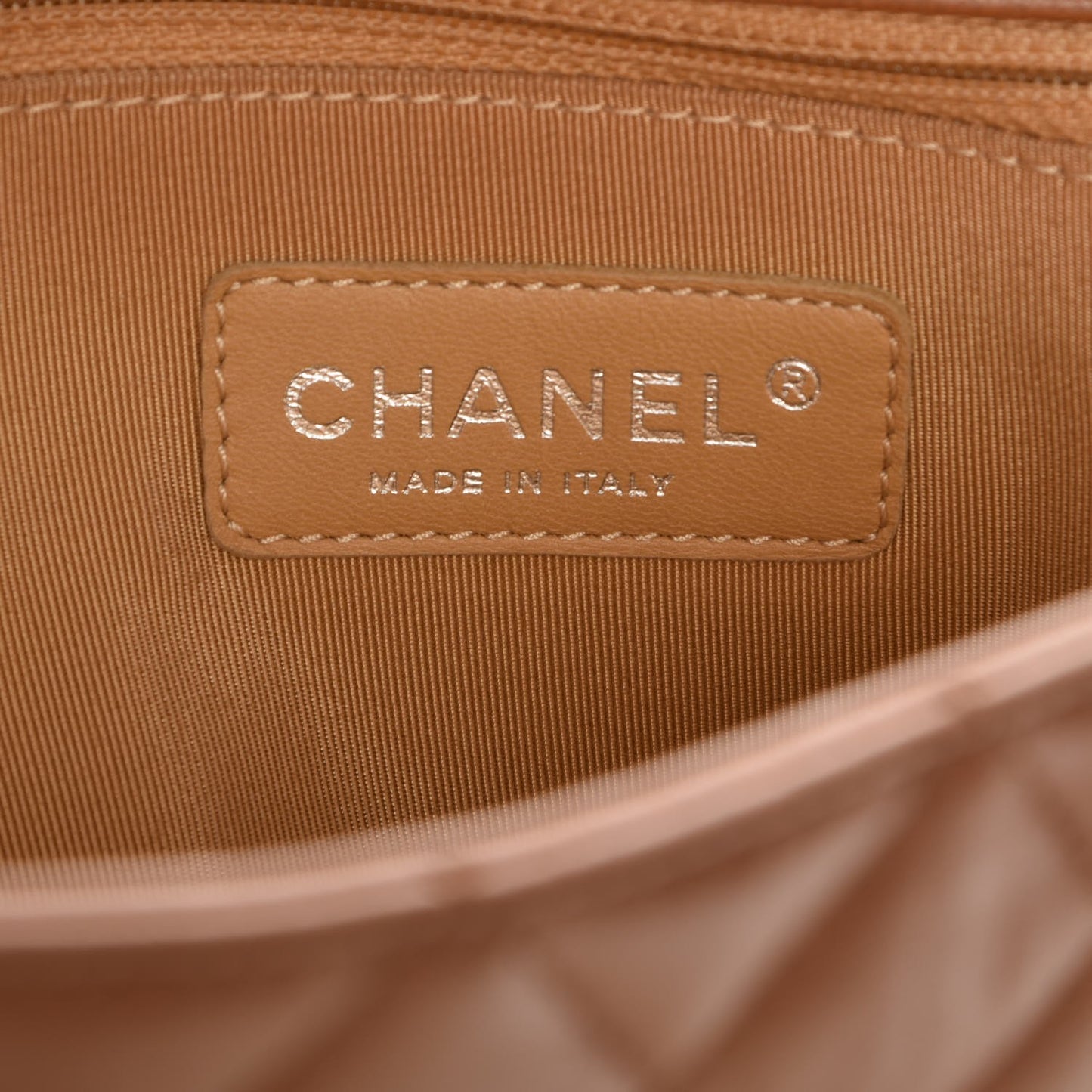 Washed Lambskin Chain Around Maxi Flap Bag Dark Beige