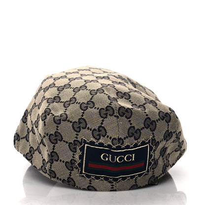 Gucci Monogram Flat Cap S Navy 5 of 9