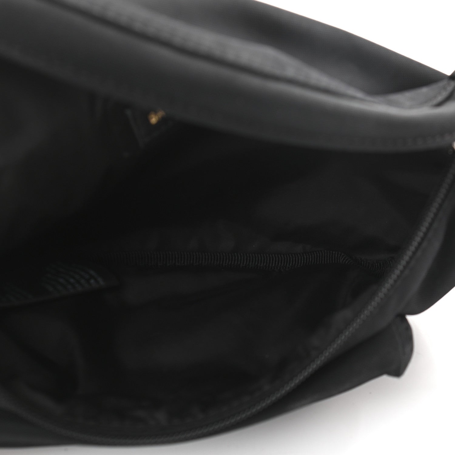 Balenciaga Sport Nylon Logo Embroidered Wheel Belt Bag Black White 4 of 8