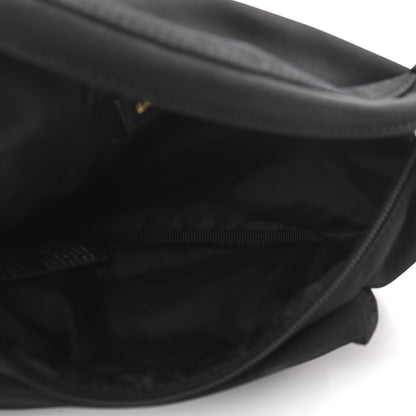 Balenciaga Sport Nylon Logo Embroidered Wheel Belt Bag Black White 4 of 8
