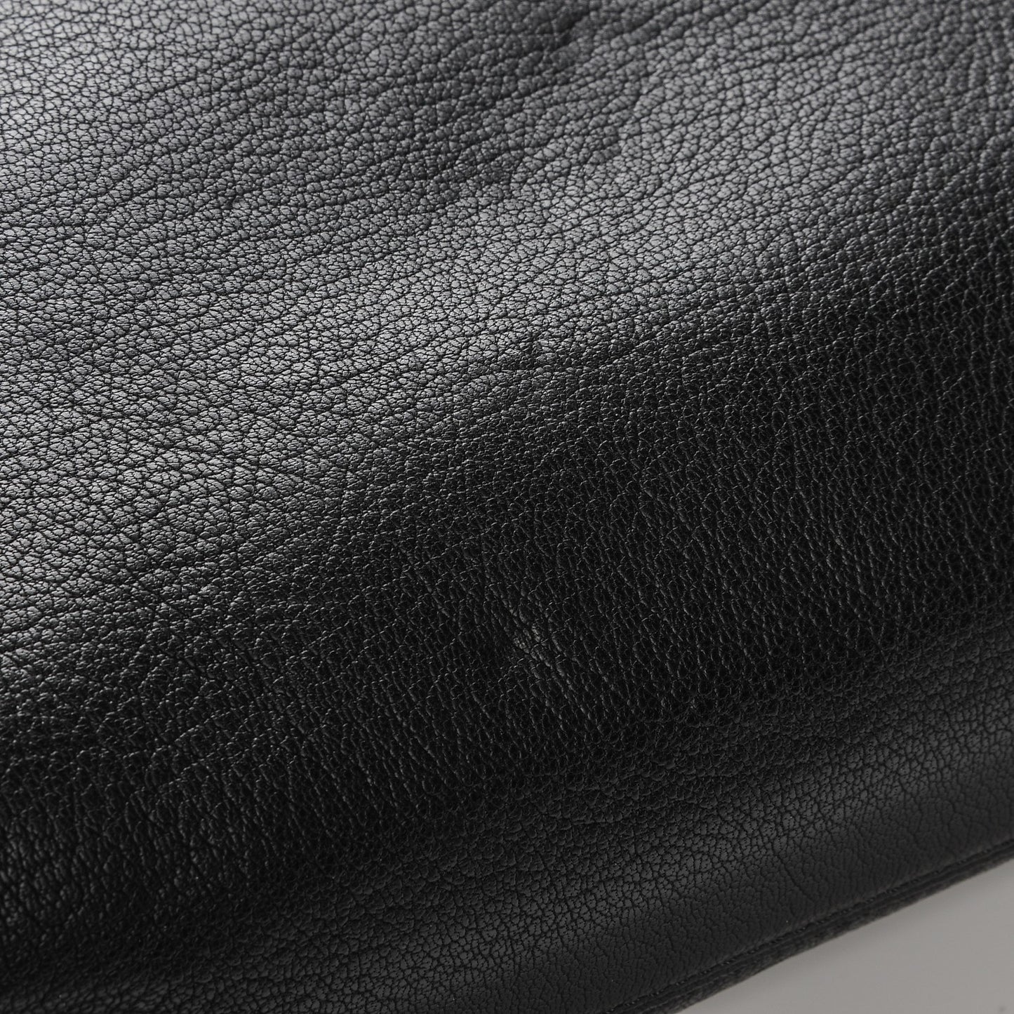 Goatskin Medium Happy Shoulder Bag Black