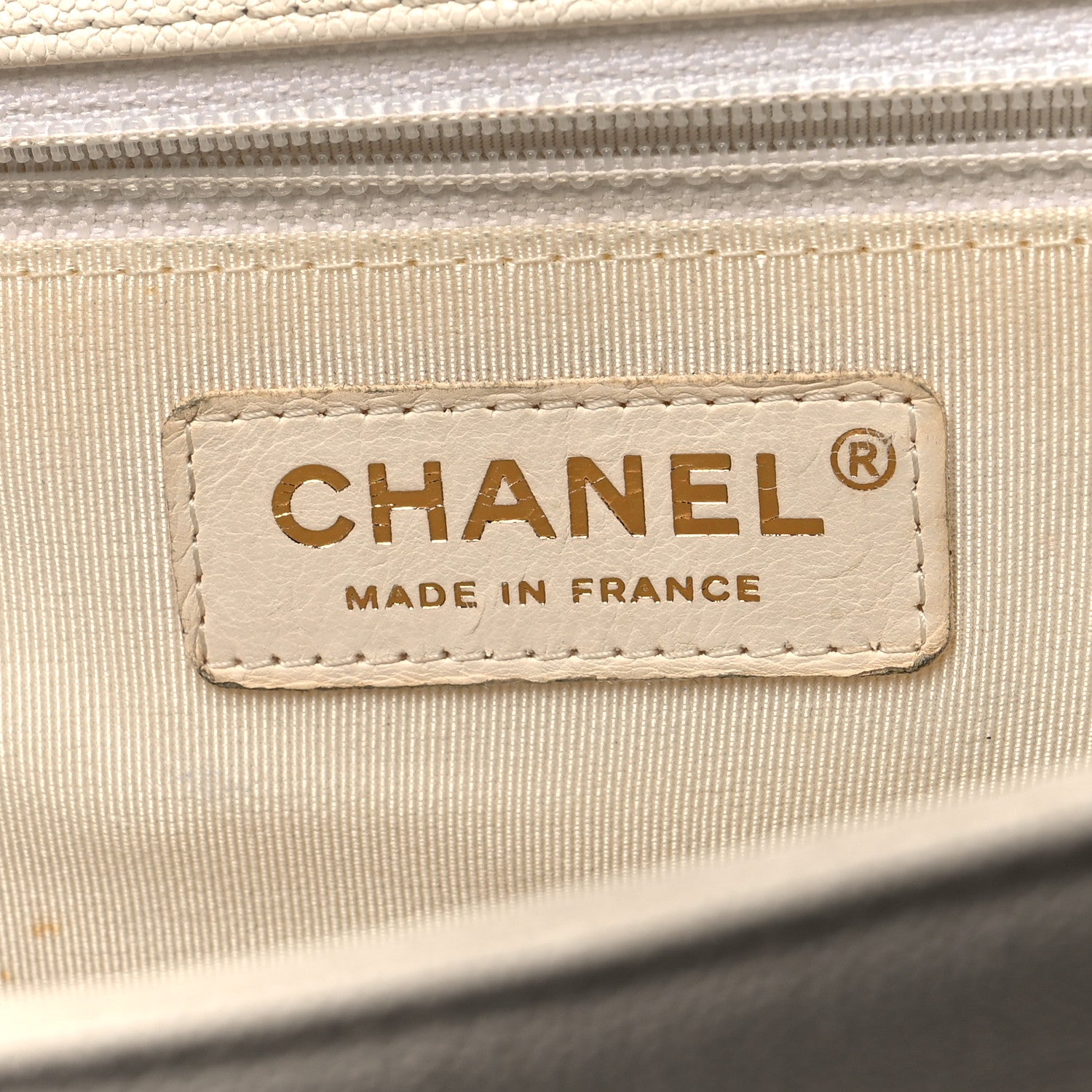 Chanel Caviar Quilted New Medium Boy Flap White 6 of 11