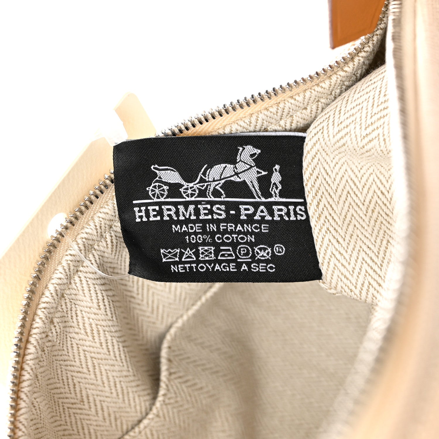 Hermes Canvas Small Bride-A-Brac Pouch Natural 7 of 7