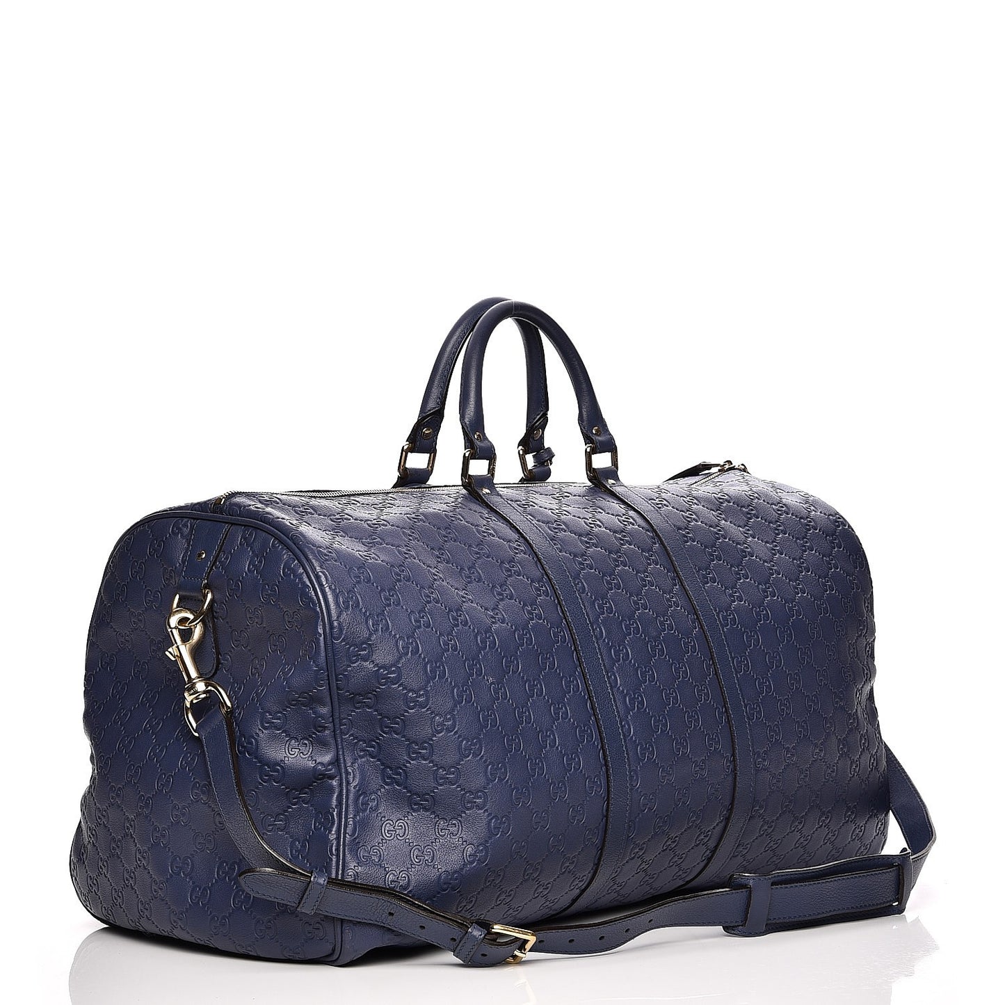 Guccissima Large Carry On Duffle Blue