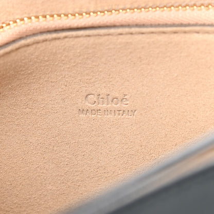 Chloe Suede Calfskin Medium Faye Shoulder Bag Cloudy Blue 6 of 10