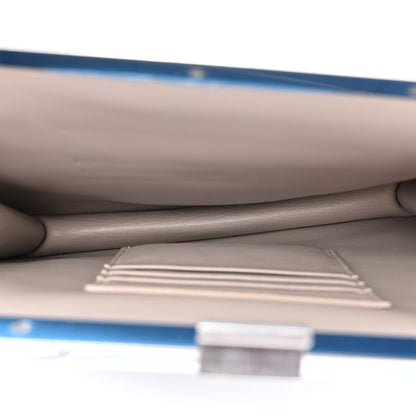 Celine Smooth Calfskin Mini Clasp Bag Medium Blue 5 of 10