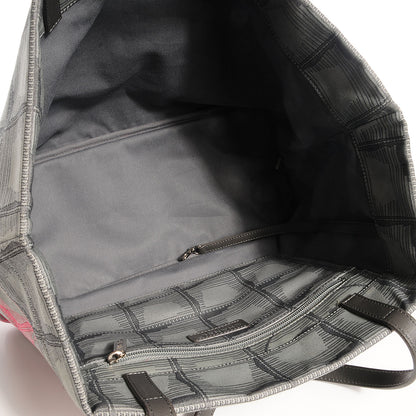 Chanel Nylon Travel Shopping Tote Pink Grey 5 of 7