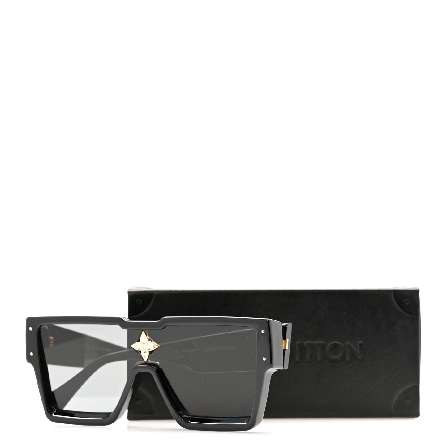 Acetate Swarovski Crystal Cyclone Sunglasses Z1578E Black