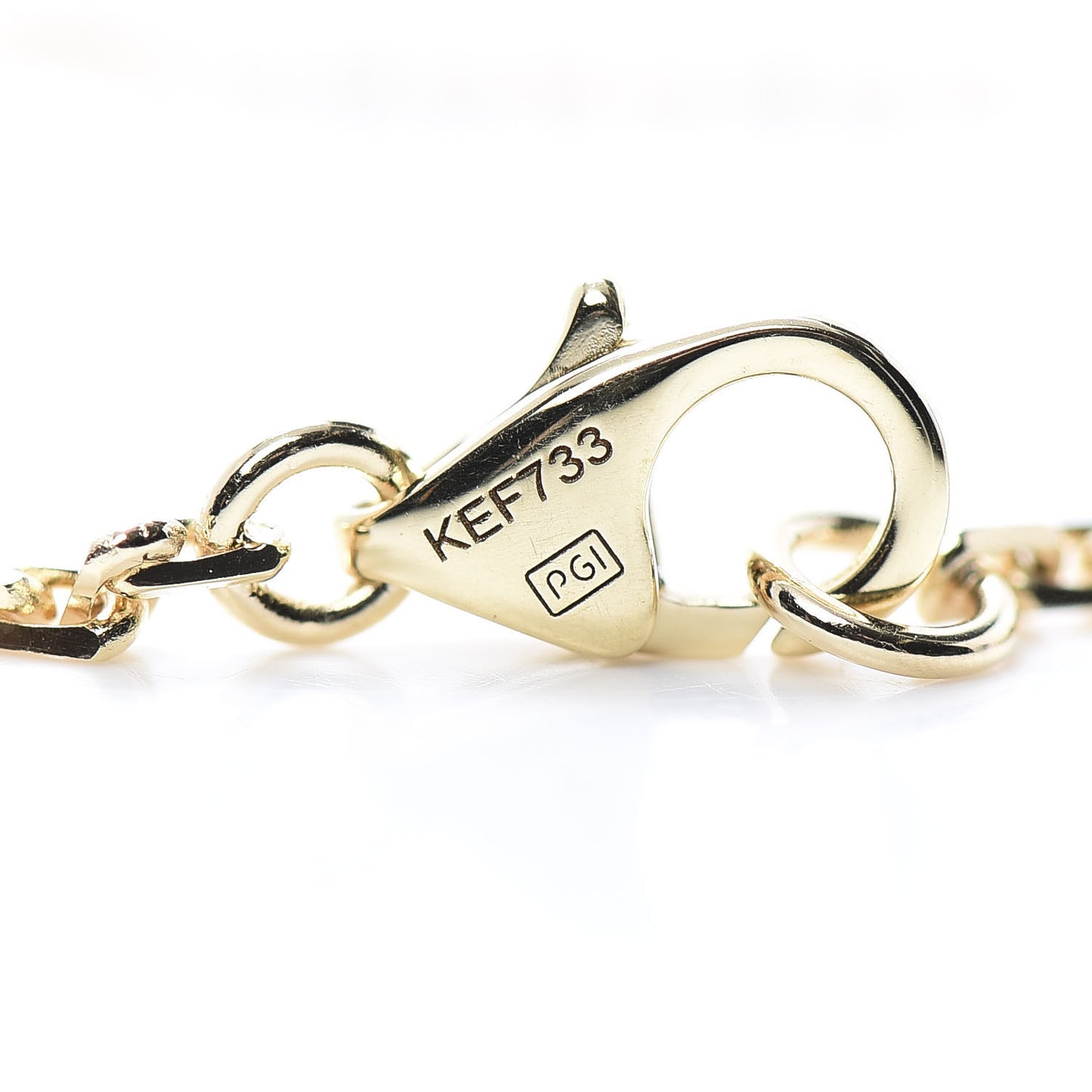 18K Yellow Gold Diamond Interlocking LOVE Necklace
