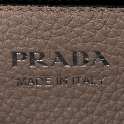 Prada Vitello Daino Soft Medium Double Zip Shoulder Bag Ninfea 6 of 11