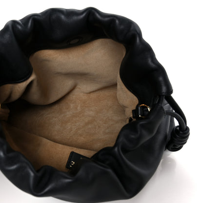 Loewe Mellow Nappa Medium Donut Chain Flamenco Knot Clutch Black 5 of 10