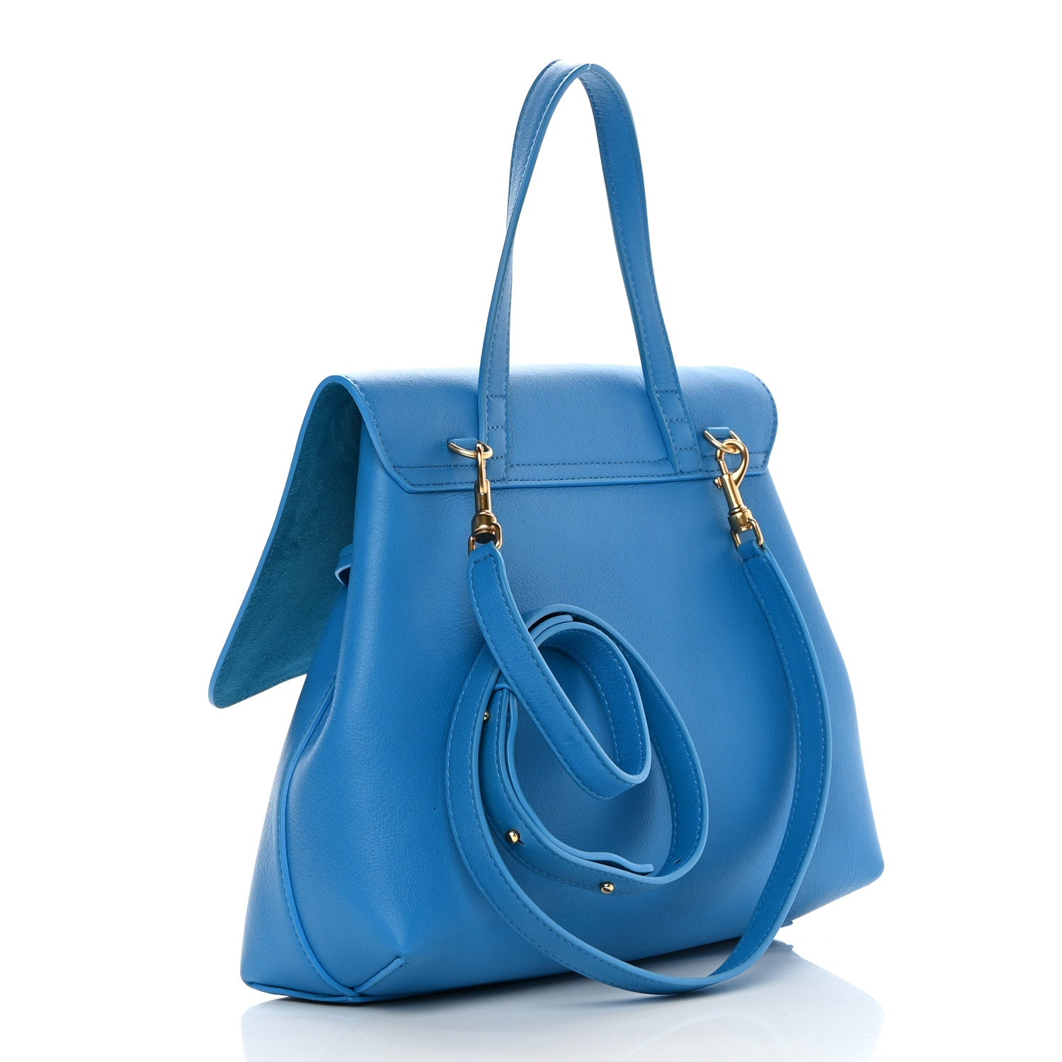 Mansur Gavriel Calfskin Mini Lady Bag Sea Blue 3 of 12