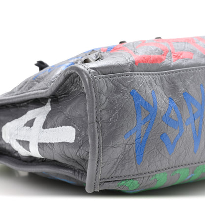 Balenciaga Agneau Graffiti All Over Classic Hardware S City Grey 10 of 11