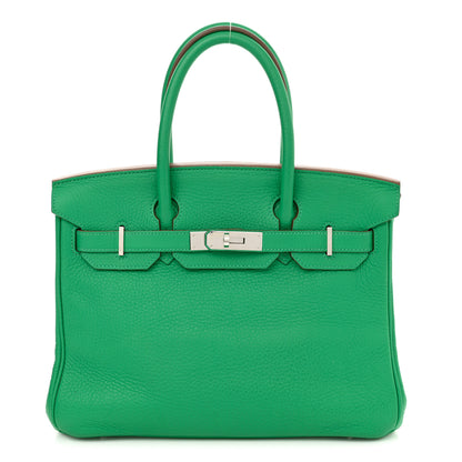 Hermes Taurillon Clemence Birkin 30 Menthe 1 of 16