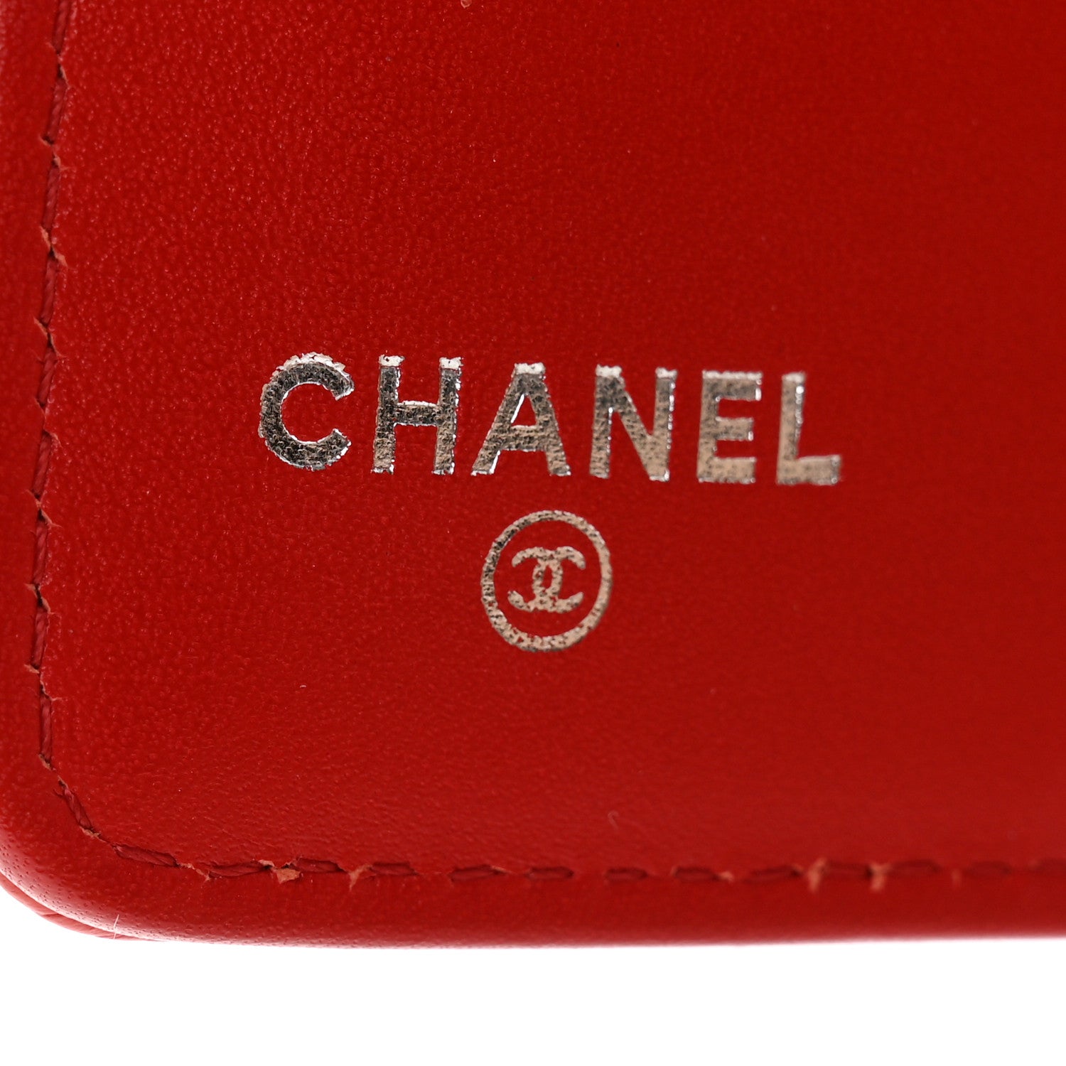 Chanel Caviar Timeless CC Zipped Pocket Wallet Red 6 of 10