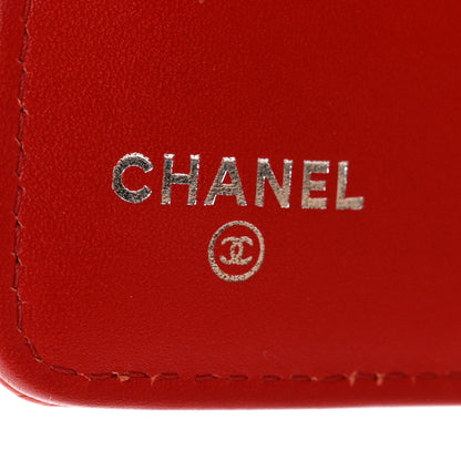Chanel Caviar Timeless CC Zipped Pocket Wallet Red 6 of 10