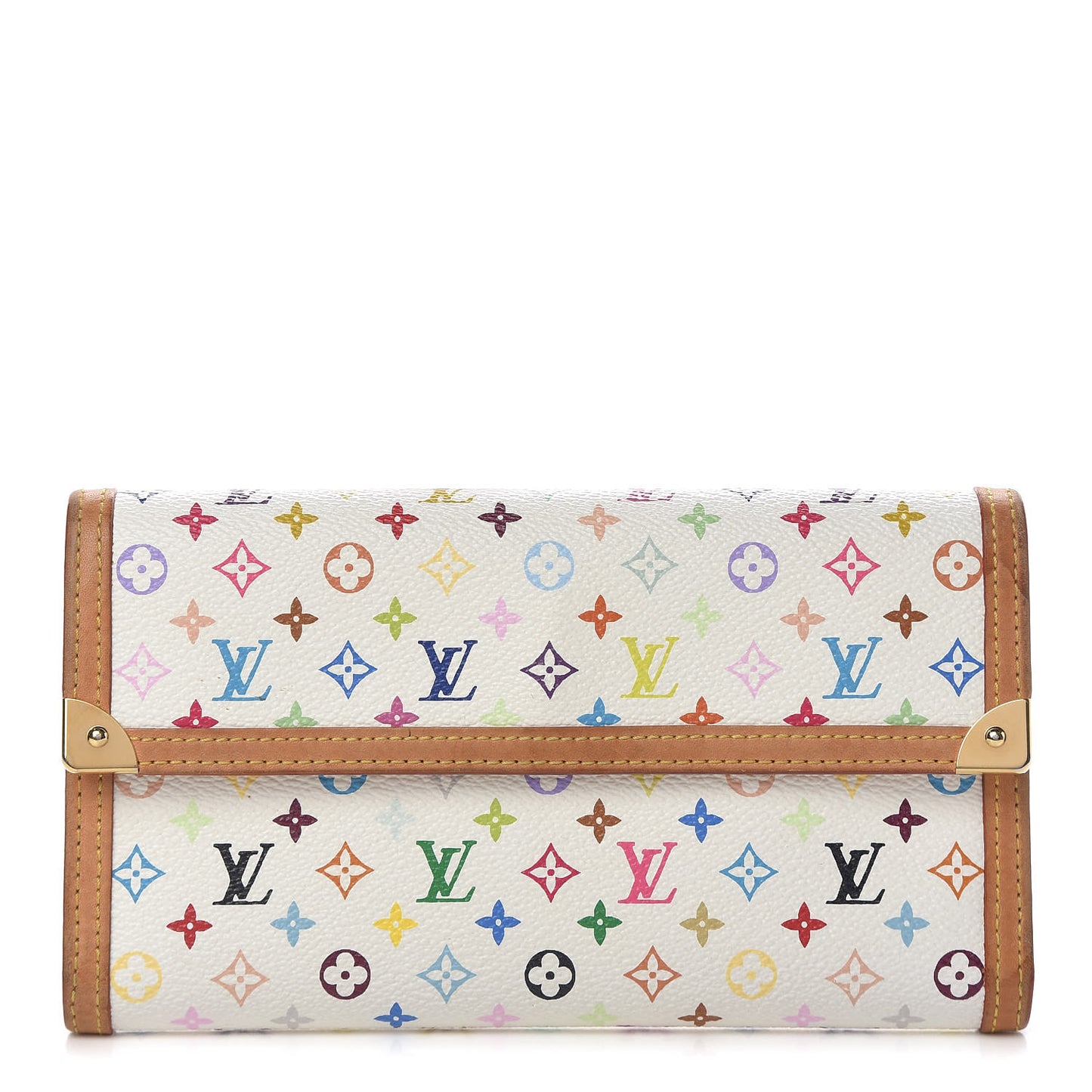 Monogram Multicolor Porte Tresor International Wallet White