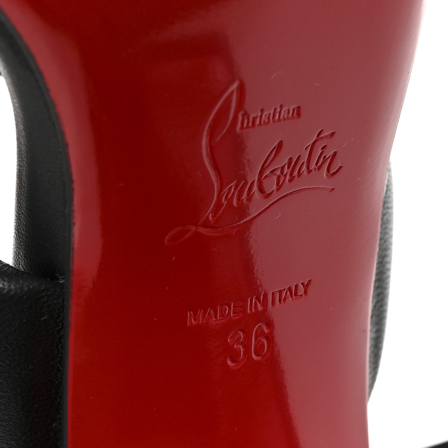 Christian Louboutin Nappa Inflama Sab 85 Sandals 36 Black 14 of 18