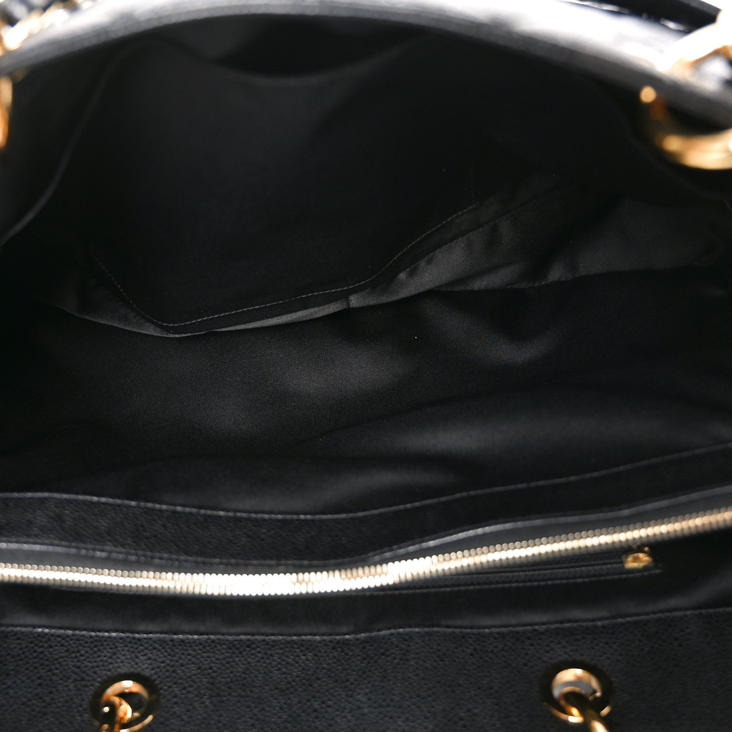 Chanel Caviar Quilted XL Grand Shopping Tote GST Black 5 of 12