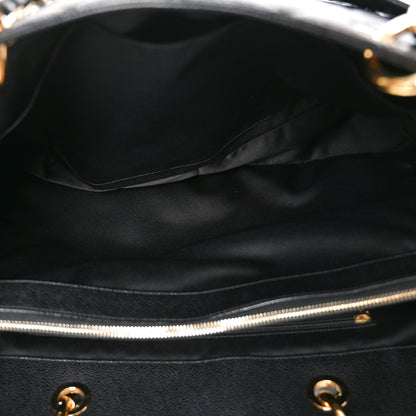 Chanel Caviar Quilted XL Grand Shopping Tote GST Black 5 of 12