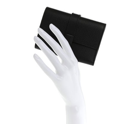 Loewe Grained Calfskin Small Vertical Wallet Black 2 of 10