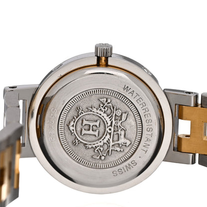 Hermes Stainless Steel 24mm Clipper Quartz Watch Gold 4 of 4
