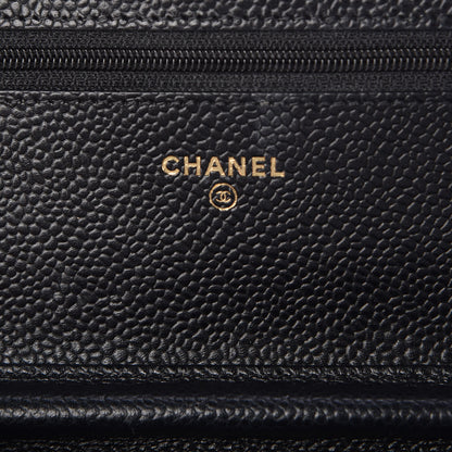 Chanel Caviar Quilted Wallet On Chain WOC Black 6 of 11