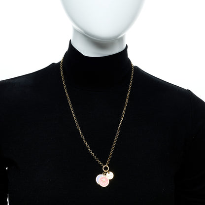Foundrae 18K Yellow Gold Diamond Enamel Strength Karma Dream Belcher Open Chain Mini Chubby Annex Link Necklace 2 of 5