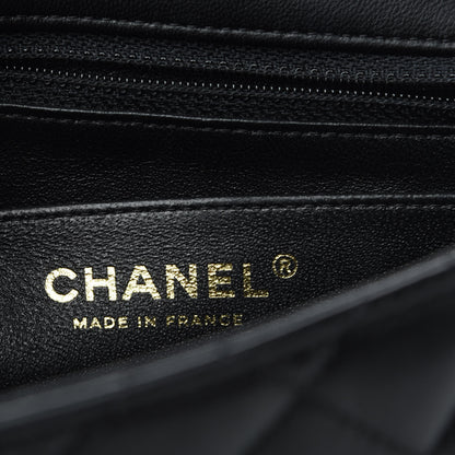 Chanel Lambskin Quilted Mini Square Flap Black 8 of 10