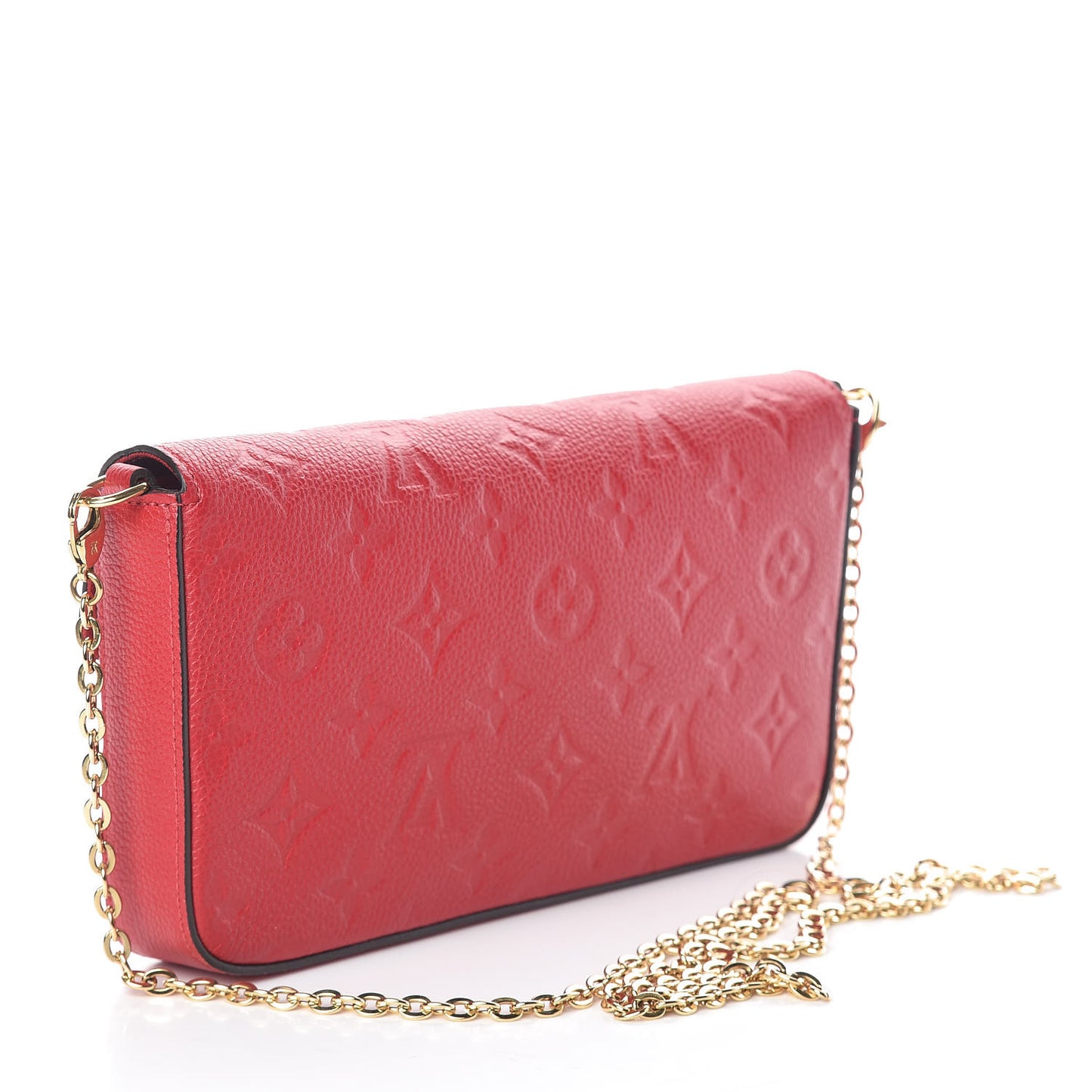 Empreinte Pochette Felicie Chain Wallet Scarlet
