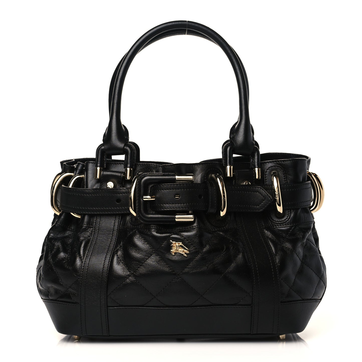 Calfskin Quilted Baby Beaton Black