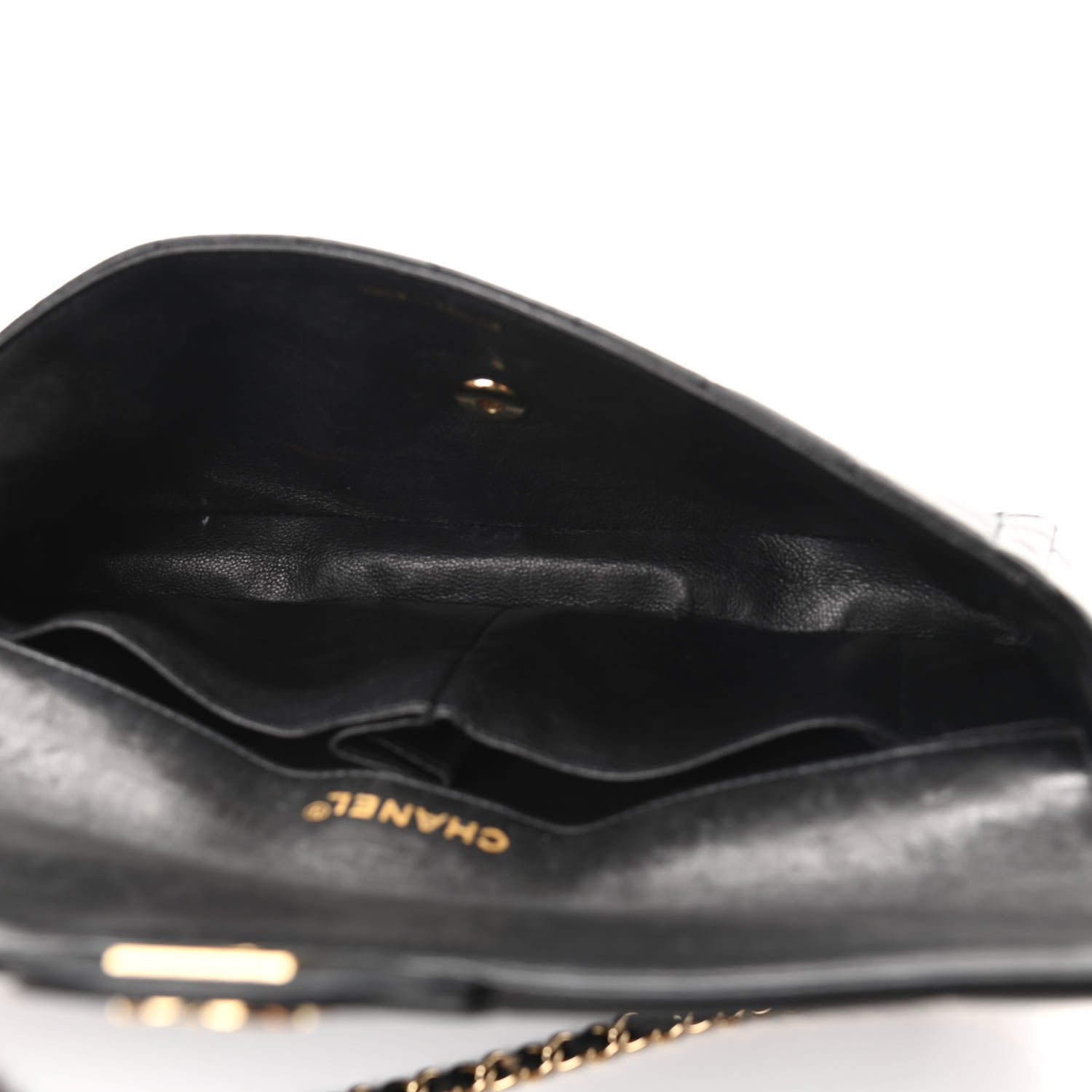 Chanel Lambskin East West Chocolate Bar Flap Black 5 of 14