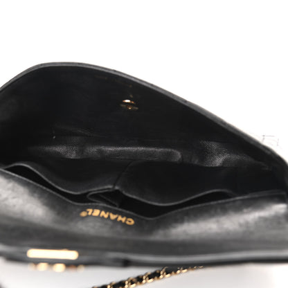 Chanel Lambskin East West Chocolate Bar Flap Black 5 of 14