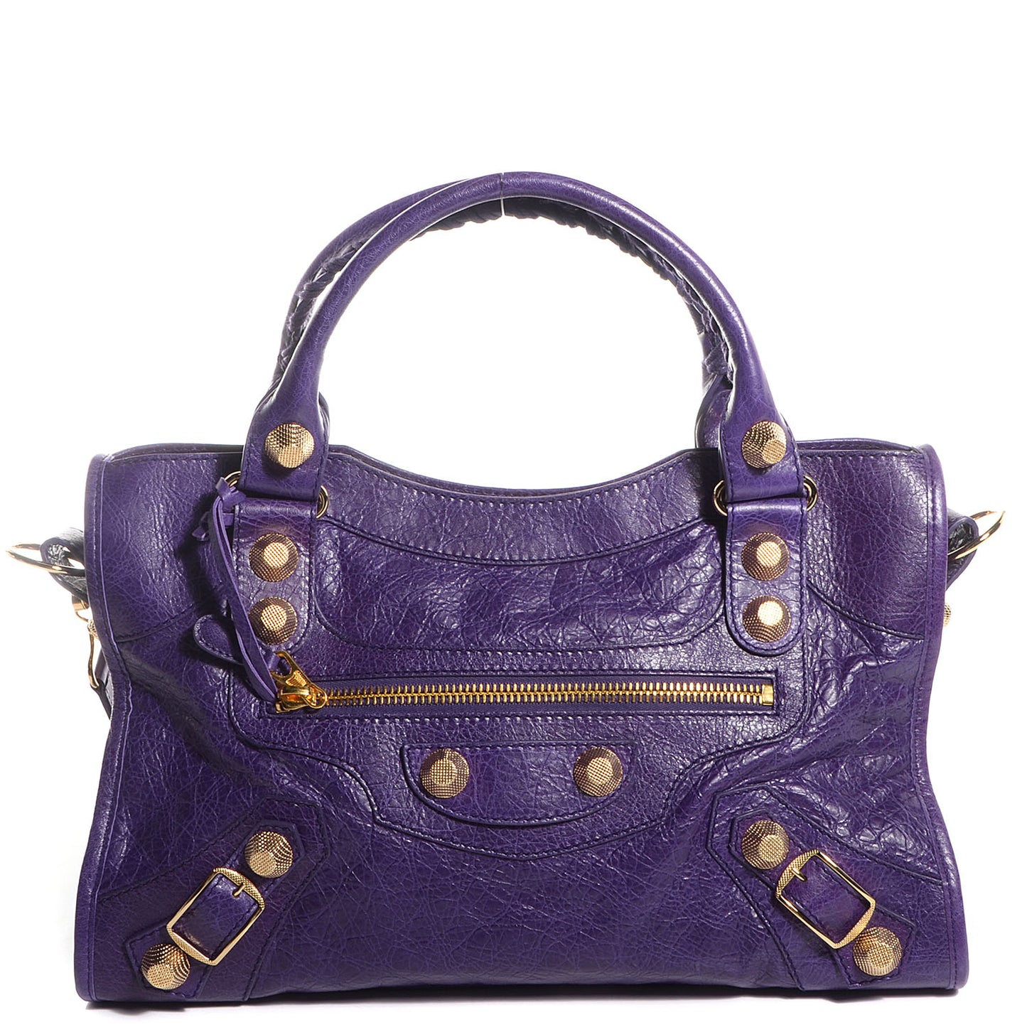 Agneau Giant 21 Gold Hardware City Dark Violet